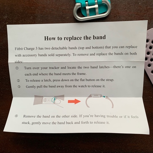 Set of Two Maledan Fit Bit Charge 3 Bands - Picture 7 of 10